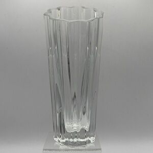 Vintage Lenox Crystal Vase Waterscape Bud Vase Clear